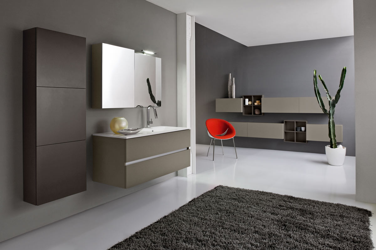 arredo bagno moderno collezione lops and one consolle