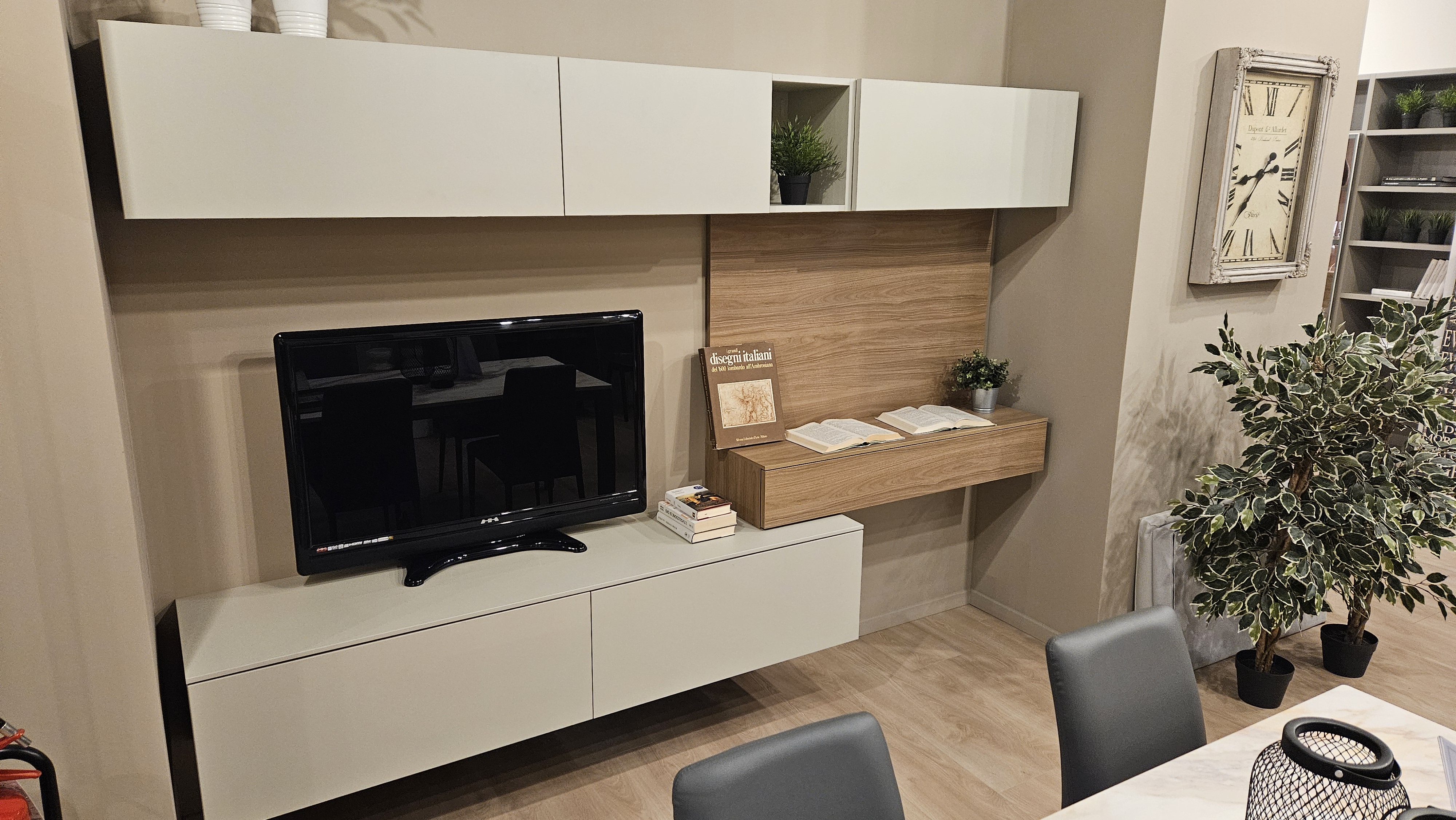 Soggiorno Outlet Easy Lops Soggiorno Noce e Canapa CI 2