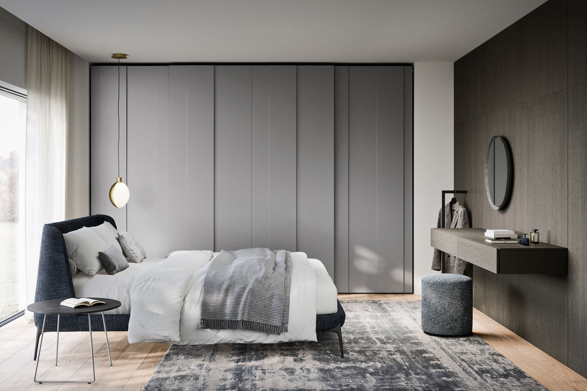 Armadio moderno scorrevole Top Lops Progetto anta Plisse 7