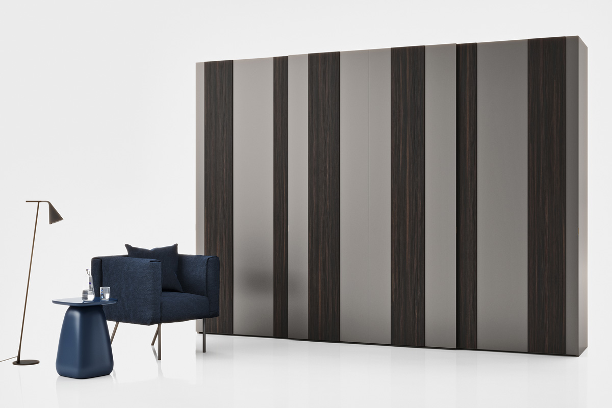 Armadio moderno scorrevole Top Lops Progetto anta Plisse 10