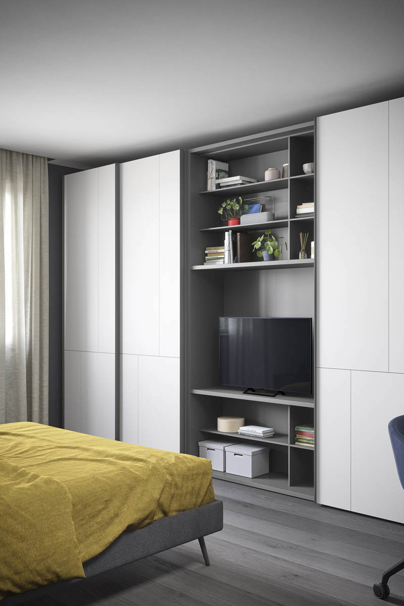 Armadio moderno scorrevole Easy Lops Progetto anta Profilo 2