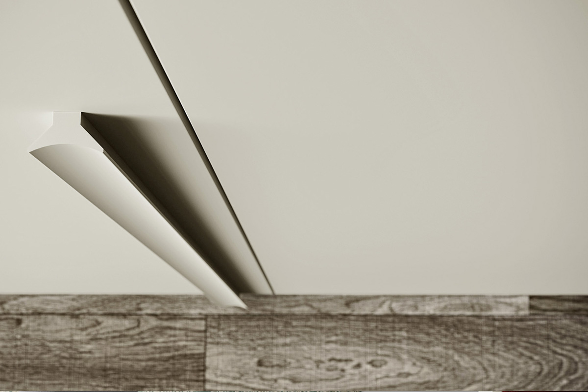 Armadio moderno battente Easy Lops Progetto anta Presa Mini 3