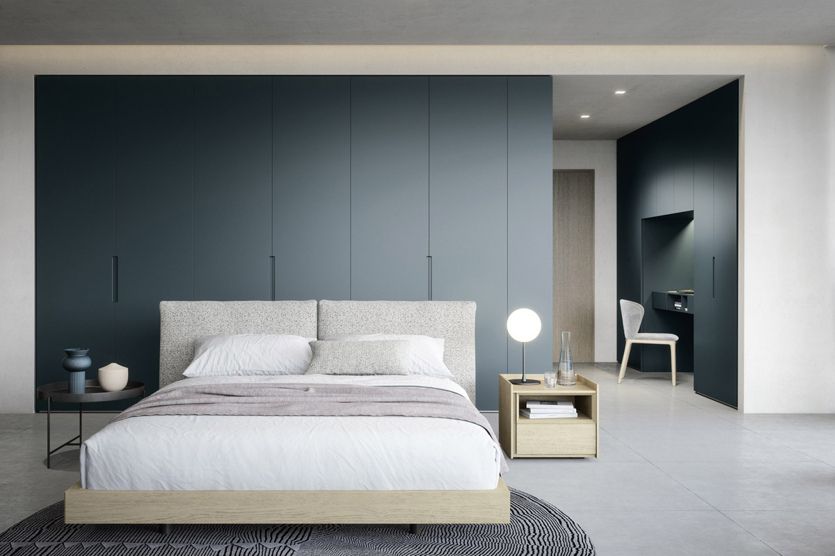 Armadio moderno battente Top Lops Progetto anta Vico 1