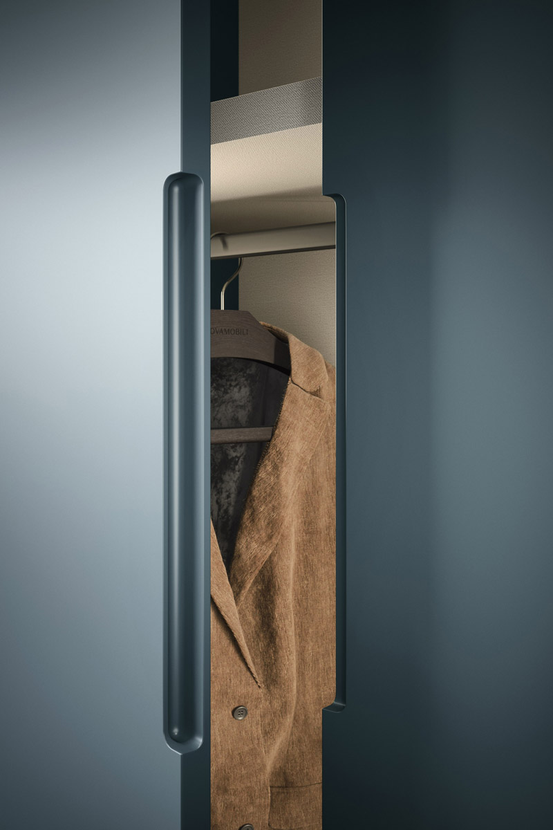 Armadio moderno battente Top Lops Progetto anta Vico 2