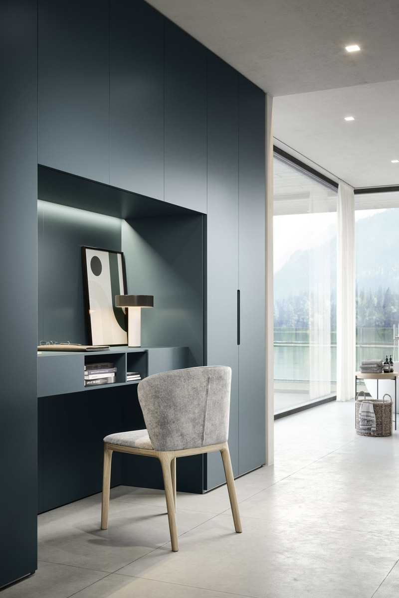 Armadio moderno battente Top Lops Progetto anta Vico 3