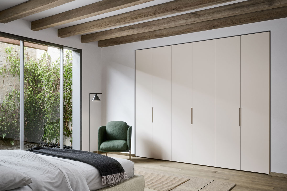 Armadio moderno battente Top Lops Progetto anta Vico 5