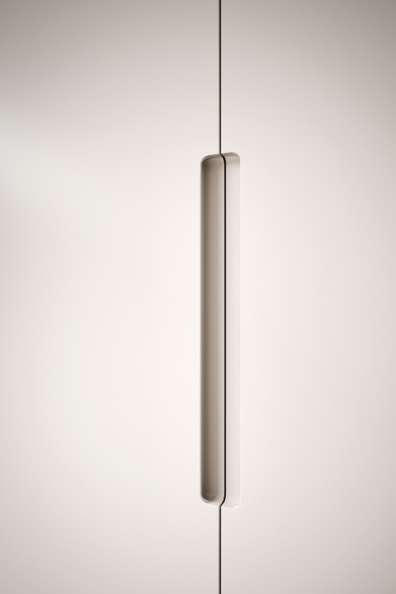 Armadio moderno battente Top Lops Progetto anta Vico 6