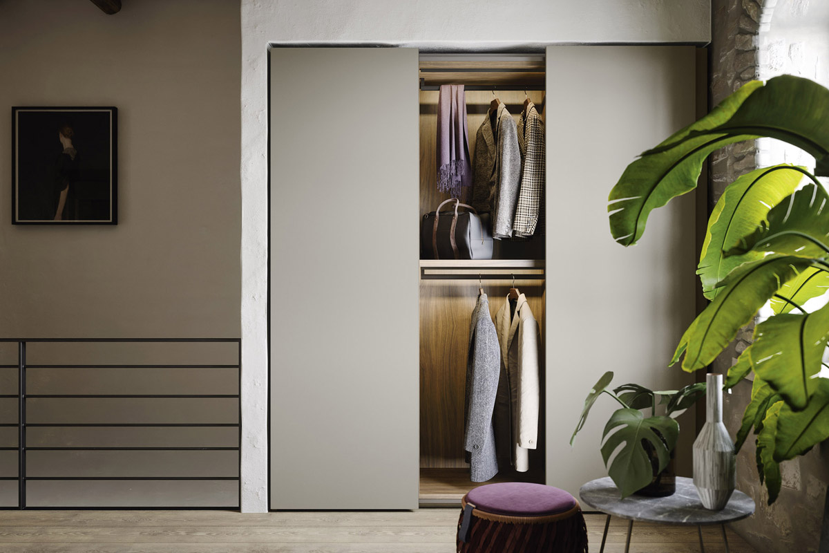 Armadio moderno scorrevole Top Lops Progetto anta Allison 4