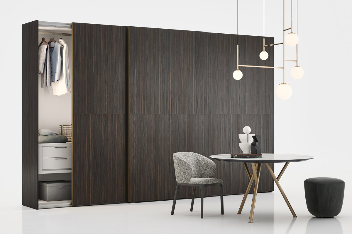 Armadio moderno scorrevole Top Lops Progetto anta Allison 6