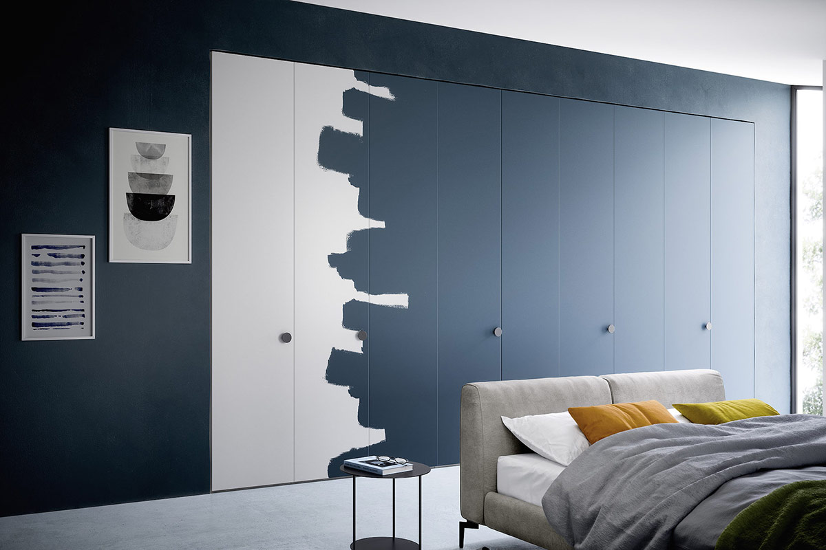 Armadio moderno battente Top Lops Progetto anta Intono 1