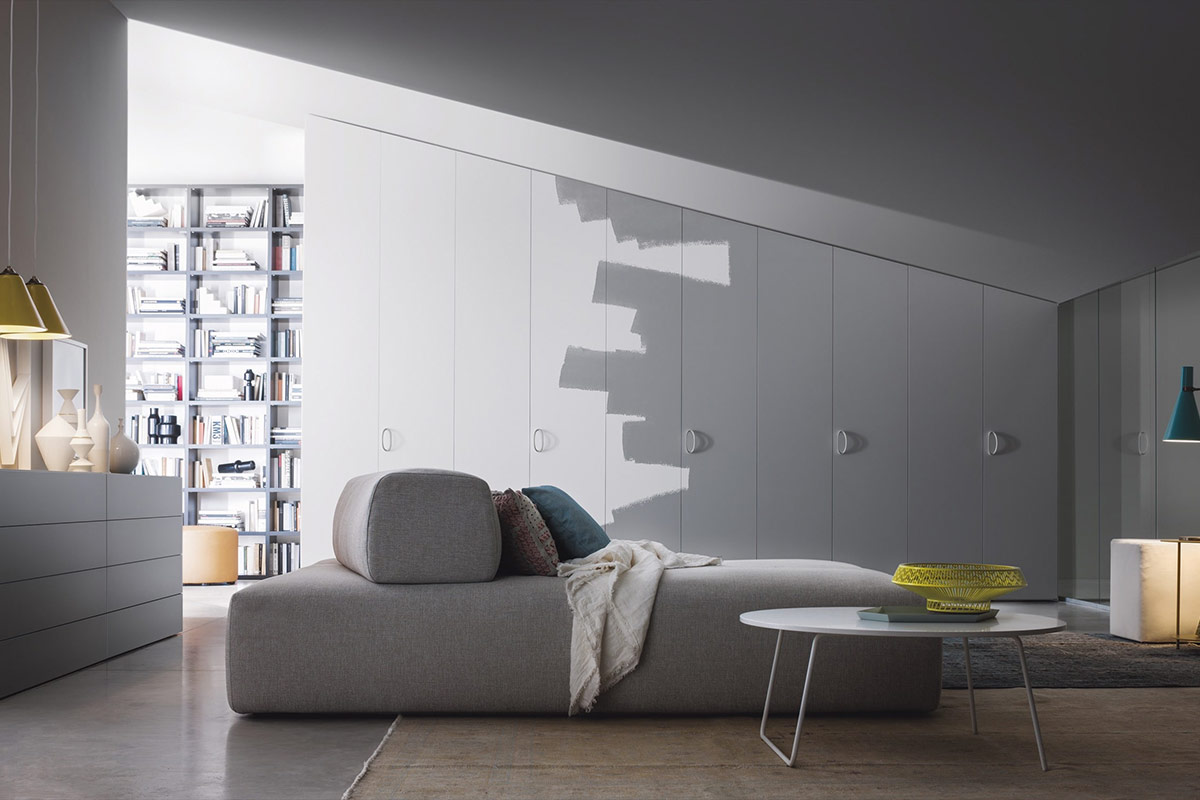 Armadio moderno battente Top Lops Progetto anta Intono 3