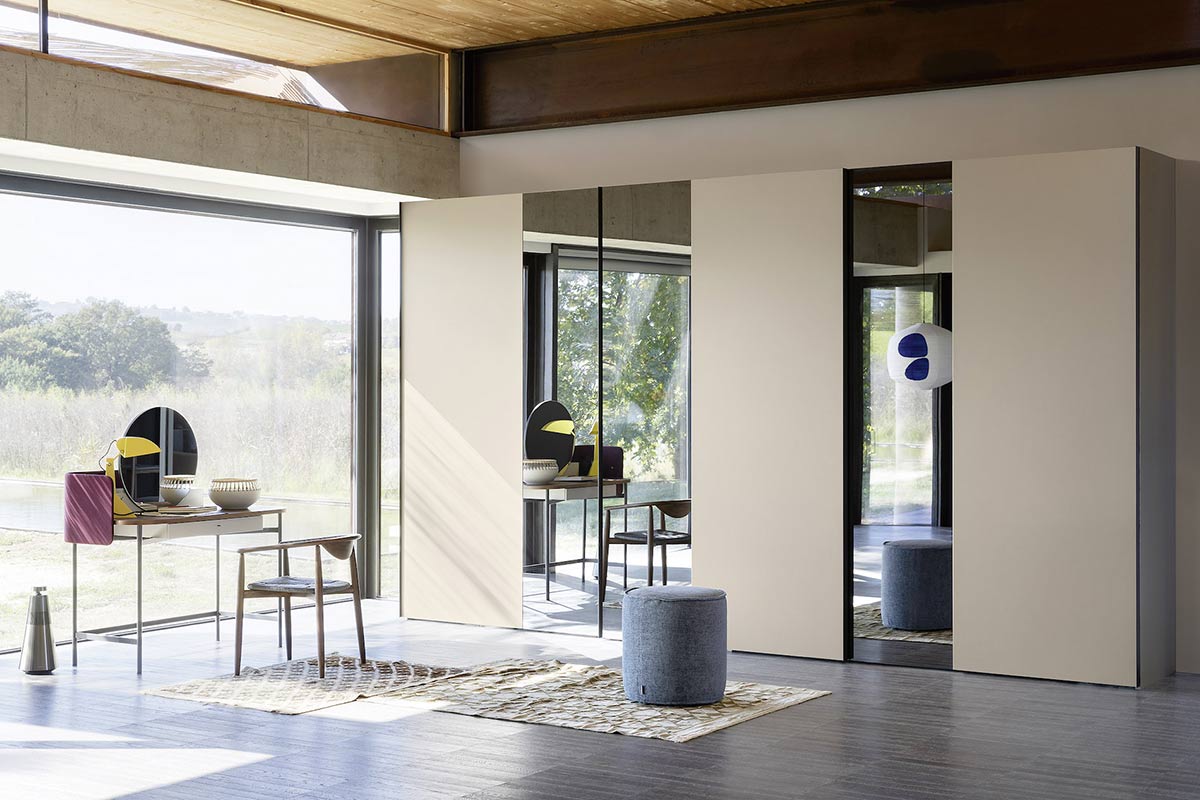 Armadio moderno scorrevole Top Lops Progetto anta Offset 4