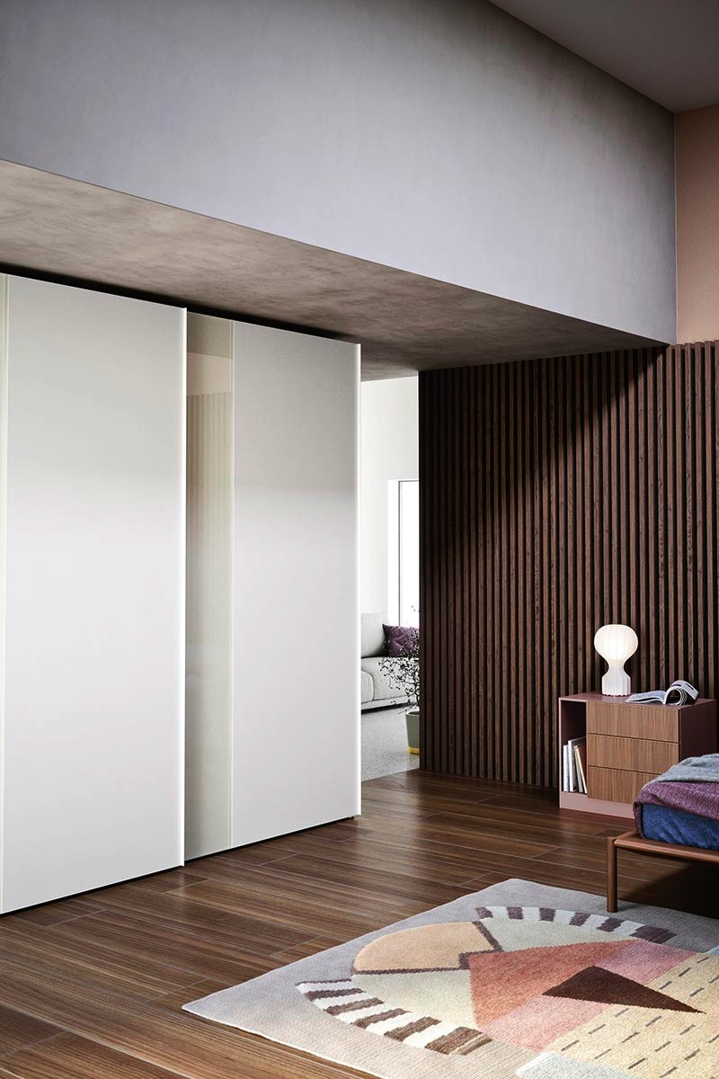 Armadio moderno scorrevole Top Lops Progetto anta Offset 7
