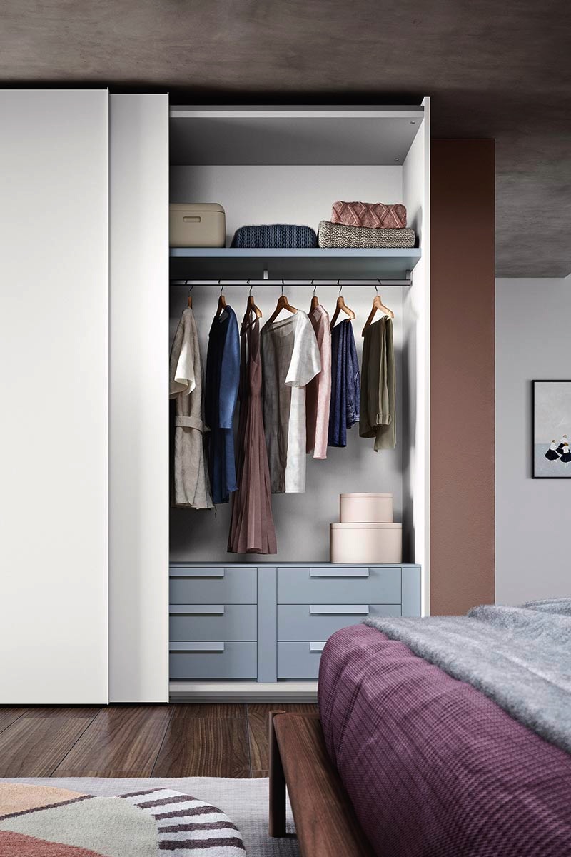 Armadio moderno scorrevole Top Lops Progetto anta Offset 8