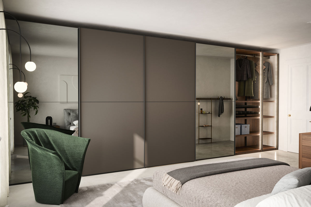 Armadio moderno scorrevole Top Lops Progetto anta Dover 3