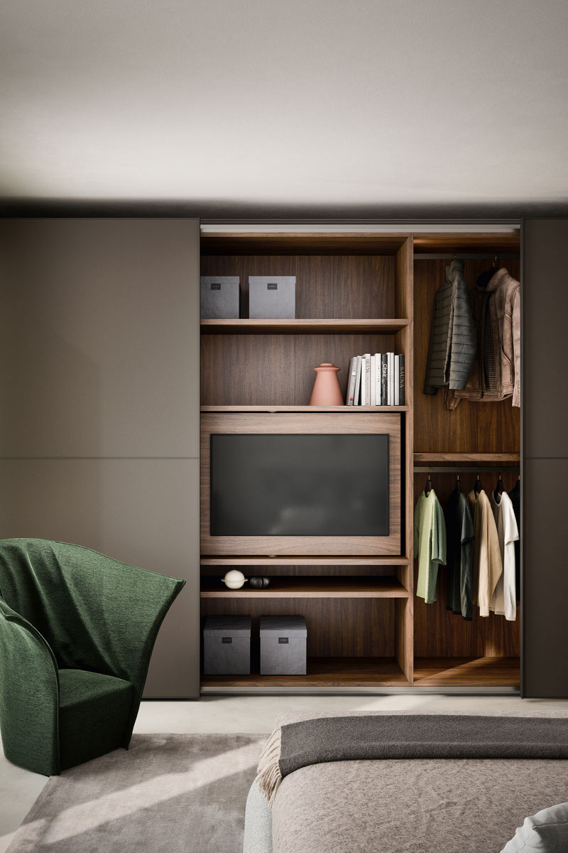 Armadio moderno scorrevole Top Lops Progetto anta Dover 4