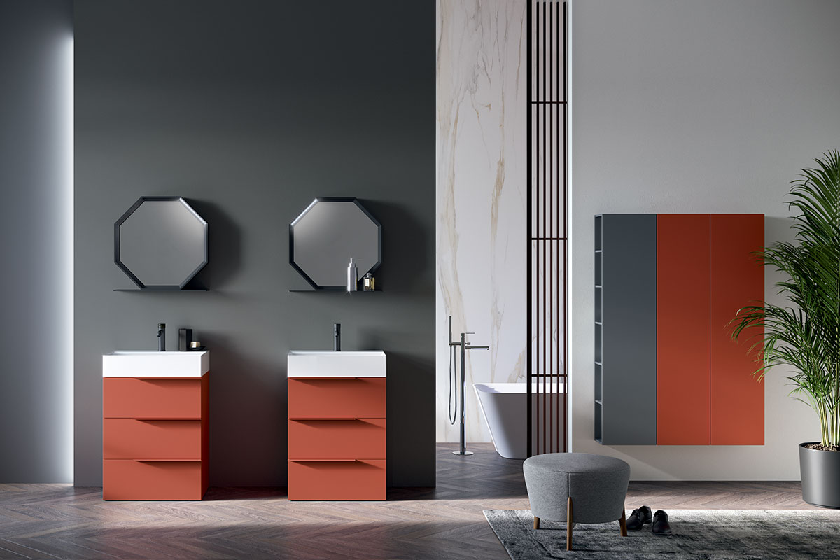 Arredo bagno moderno Top Lops Aria Progetto 01 1