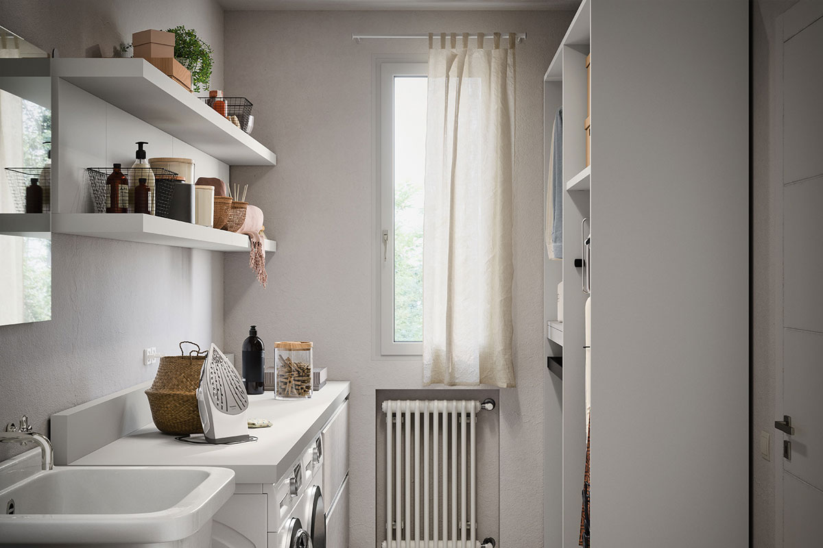 Arredo Bagno Lavanderia&nbsp;Easy Lops&nbsp;Progetto 1 2