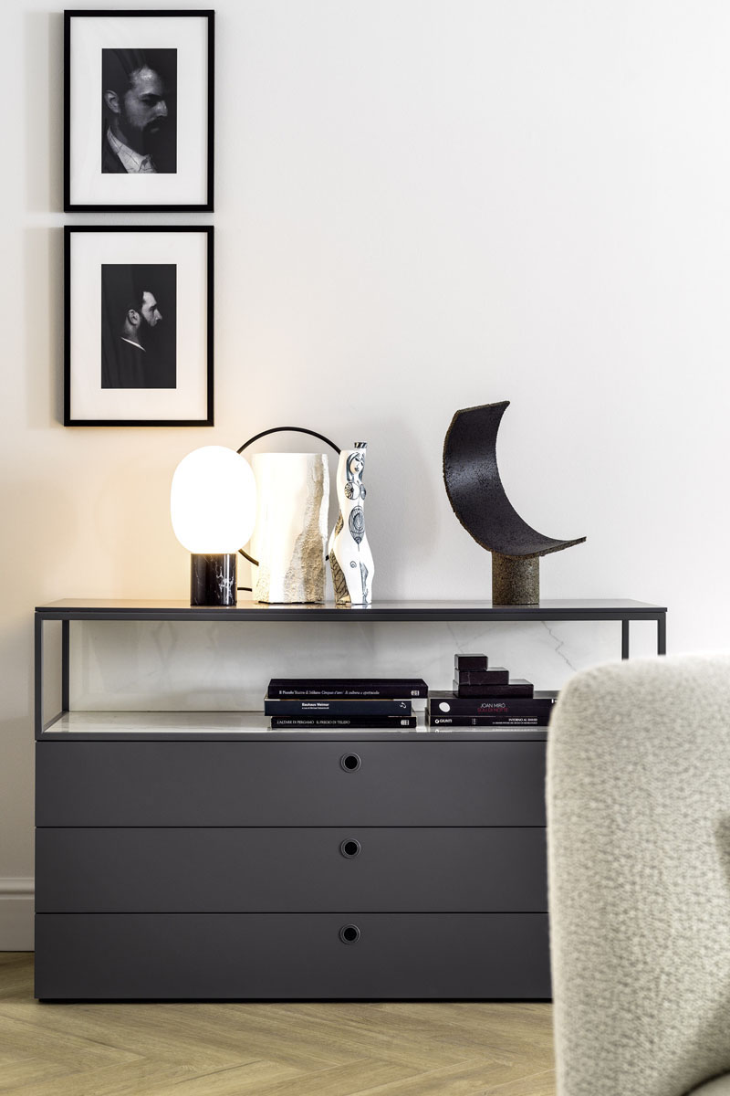 Como' comodini settimanali moderni Top Lops Square 5