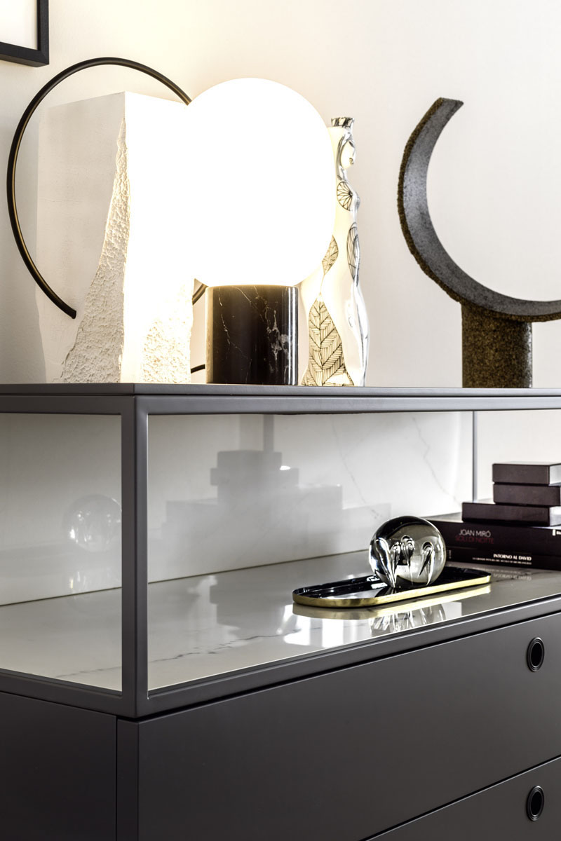 Como' comodini settimanali moderni Top Lops Square 6