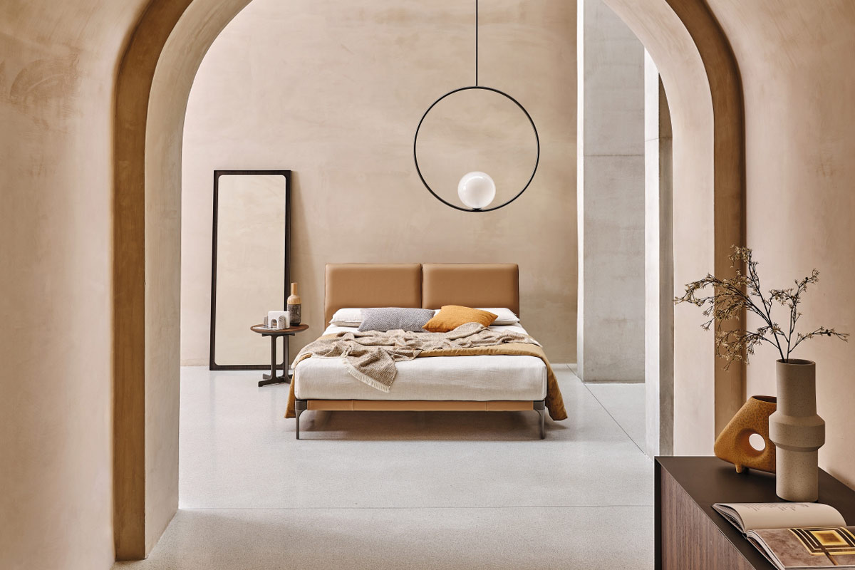 Letto matrimoniale moderno imbottito Ditre Ada 3