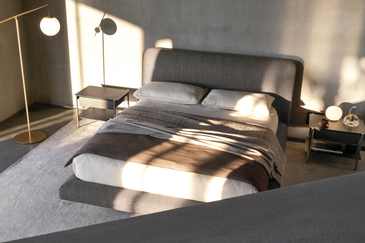 Letto matrimoniale moderno imbottito Ditre Avalon 2