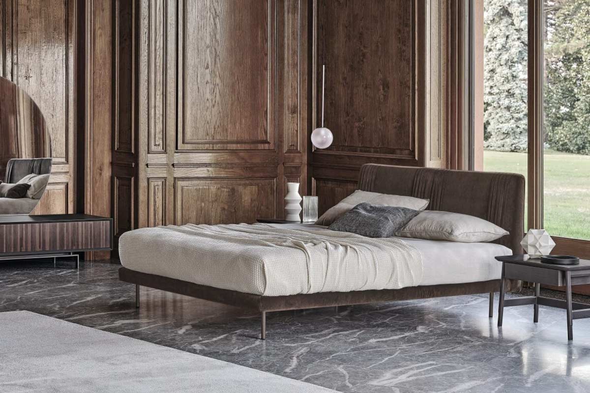 Letto matrimoniale moderno imbottito Ditre Chloe' Luxury