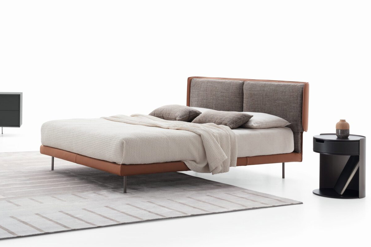 Letto matrimoniale moderno imbottito Ditre Skin 3