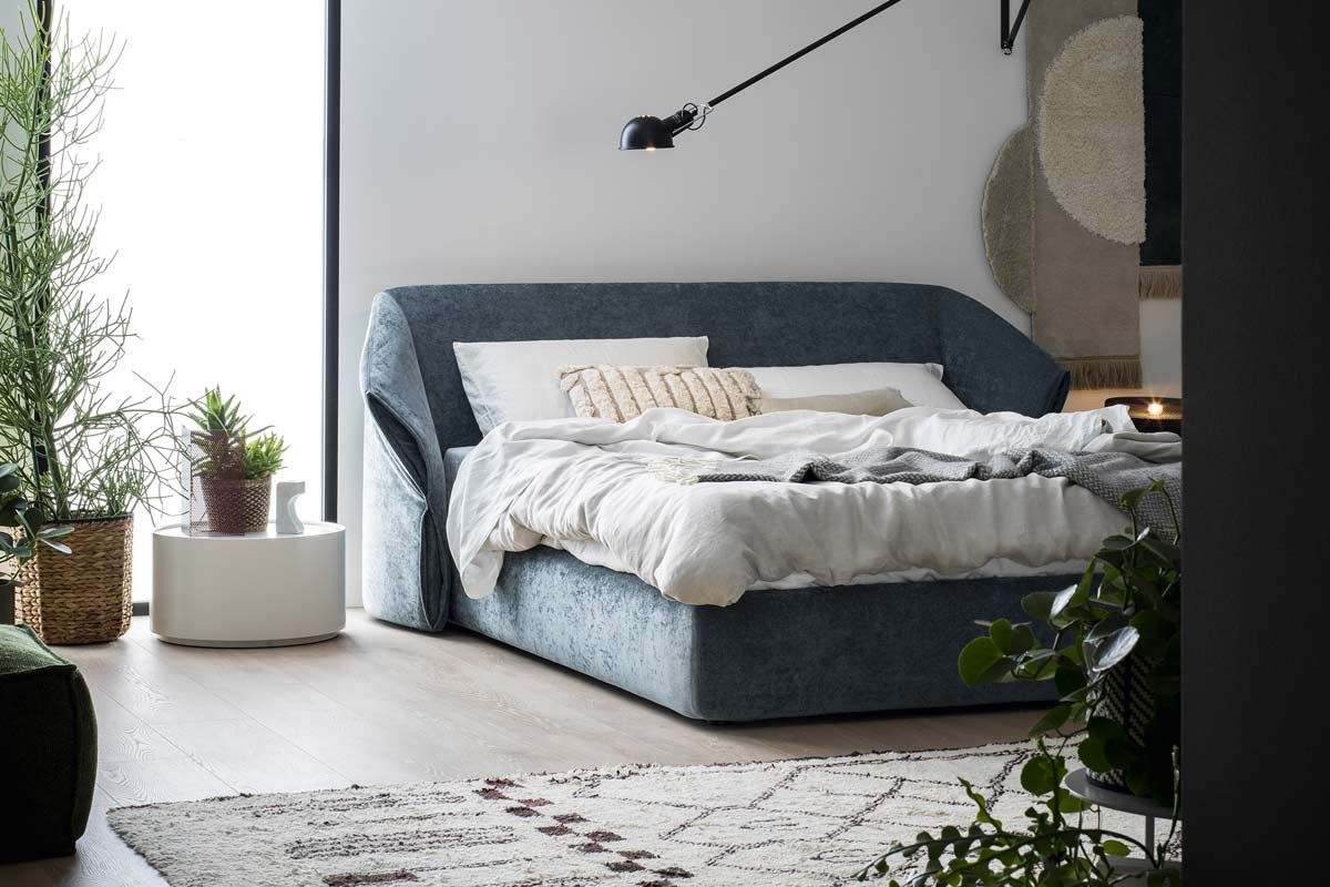 Letto matrimoniale moderno imbottito Top Lops Hide 2