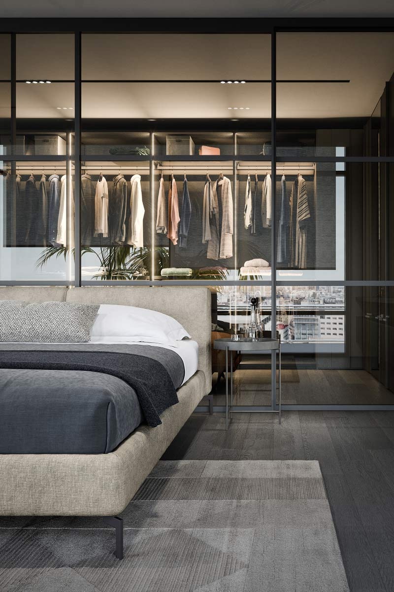 Letto matrimoniale moderno imbottito Top Lops Margot 2