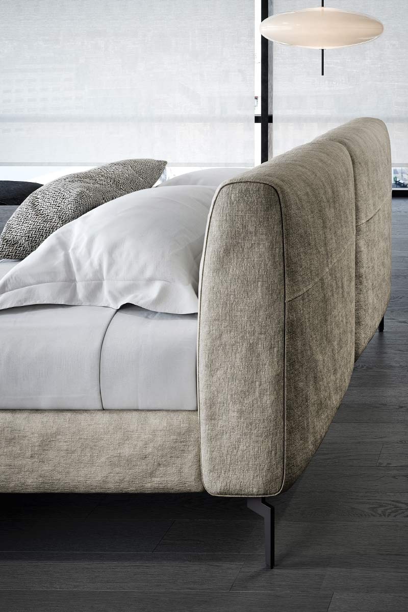 Letto matrimoniale moderno imbottito Top Lops Margot 4