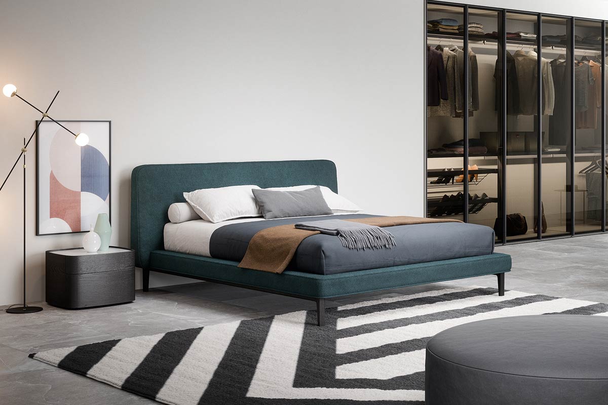 Letto matrimoniale moderno imbottito Top Lops Seeyou 1