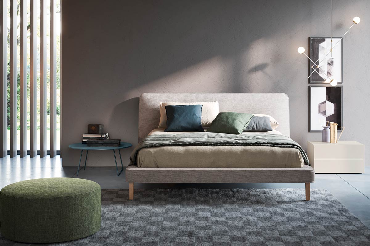 Letto matrimoniale moderno imbottito Top Lops Seeyou 4