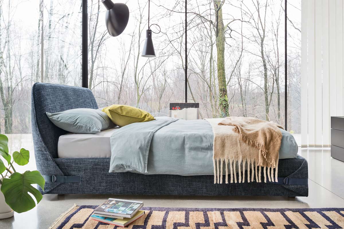 Letto matrimoniale moderno imbottito Top Lops Tape 4