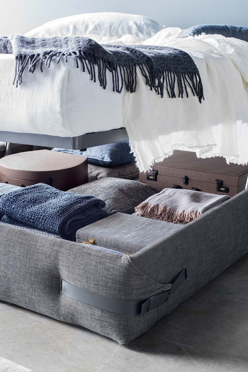 Letto matrimoniale moderno imbottito Top Lops Tape 3