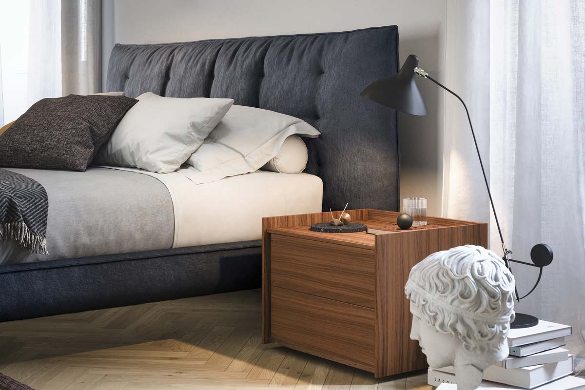 Letto matrimoniale moderno imbottito Top Lops Tufte 5