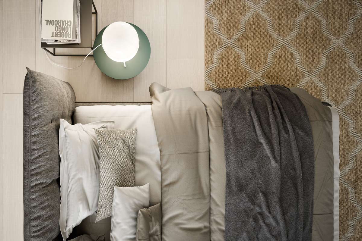 Letto matrimoniale moderno imbottito Top Lops Tufte 2