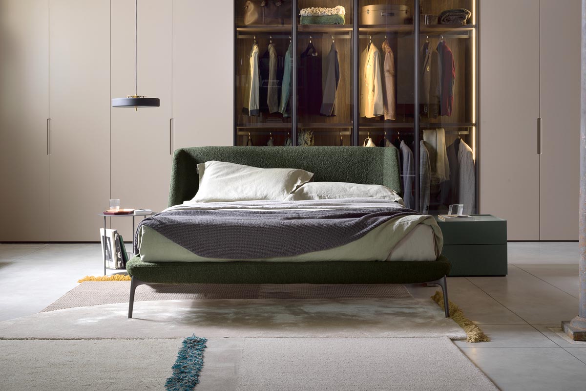 Letto matrimoniale moderno imbottito Top Lops Velvet 7