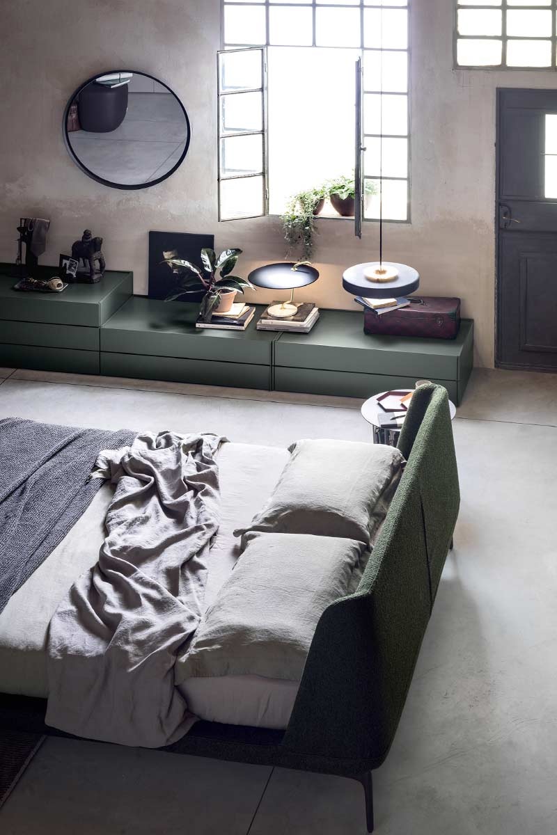 Letto matrimoniale moderno imbottito Top Lops Velvet 9