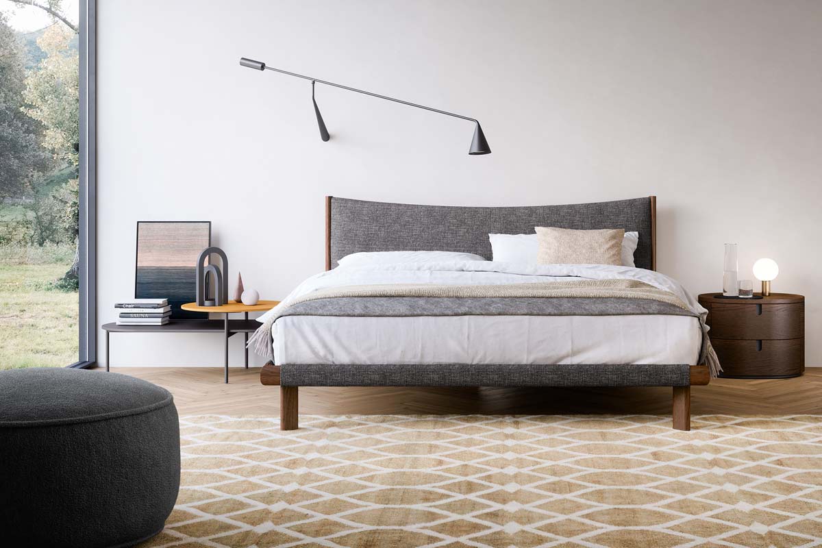 Letto matrimoniale moderno imbottito Top Lops Mizu 2