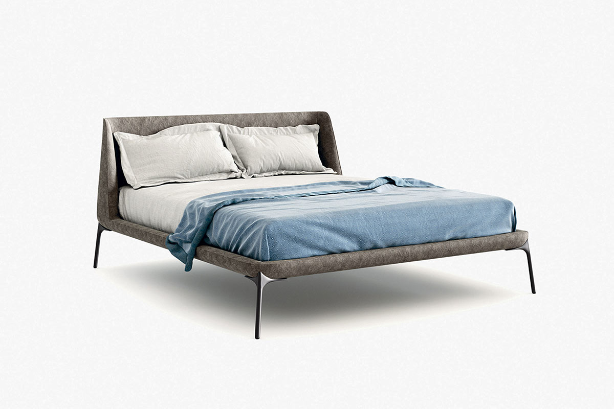 Letto matrimoniale moderno imbottito Top Lops Velvet 10