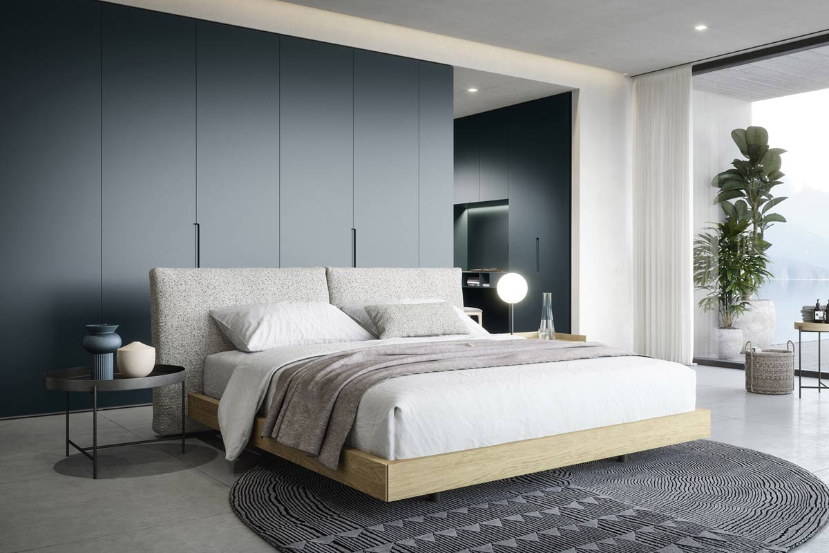 Letto matrimoniale moderno imbottito Top Lops Twice 1