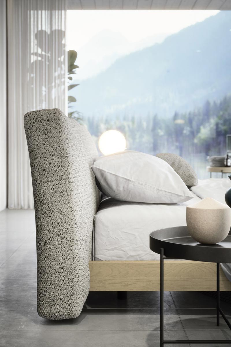 Letto matrimoniale moderno imbottito Top Lops Twice 2