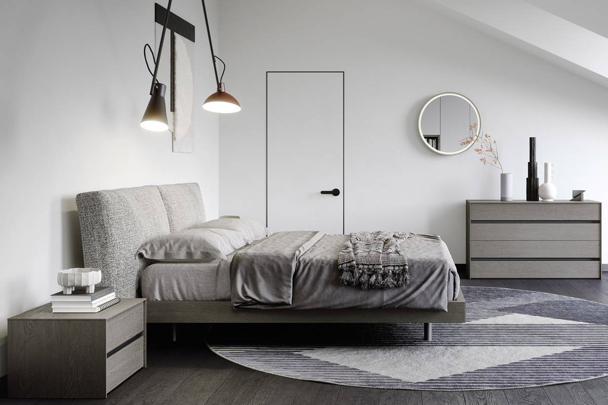 Letto matrimoniale moderno imbottito Top Lops Twice 5