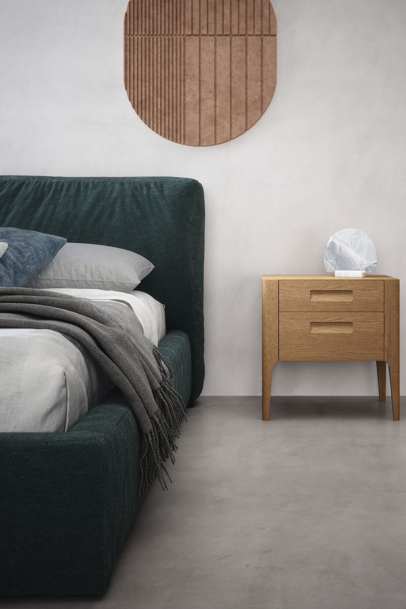 Letto matrimoniale moderno imbottito&nbsp;Top Lops&nbsp;Brick 2