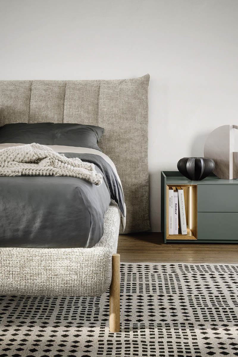 Letto matrimoniale moderno imbottito&nbsp;Top Lops&nbsp;Groove 2