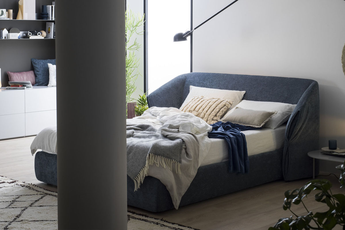 Letto matrimoniale moderno imbottito Top Lops Hide 13