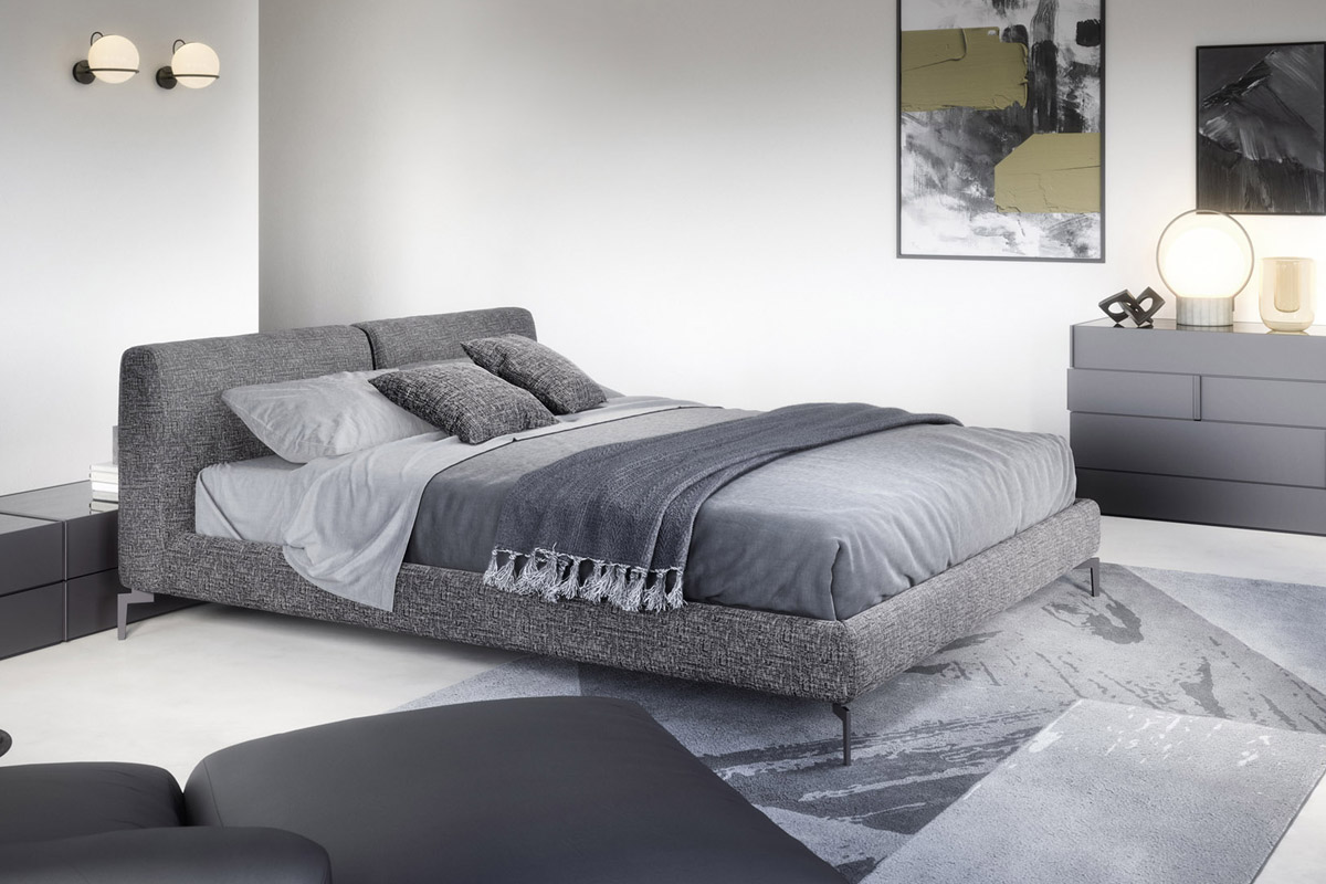 Letto matrimoniale moderno imbottito Top Lops Margot 5