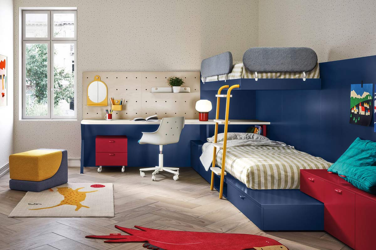 Cameretta moderna Top Lops Nidi Kids Progetto 09 1