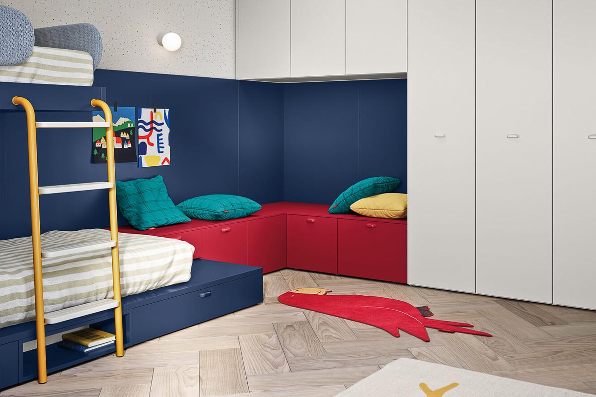 Cameretta moderna Top Lops Nidi Kids Progetto 09 3
